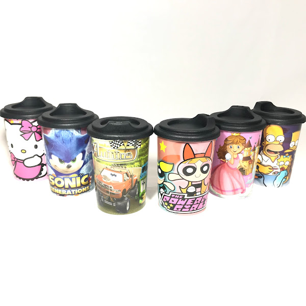 Vaso sorbito estampado infantil  plástico  300cc