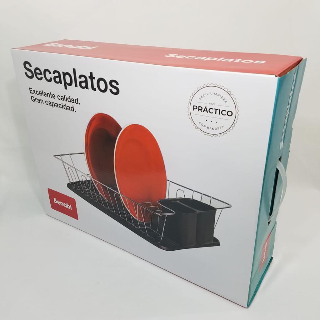 Secaplatos Benabi  acero/plástico  12×34.5x45cm