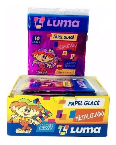 Papel Glace Metalizado x 10 unidades