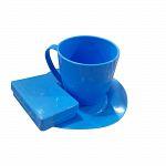 SET JARDIN PLATO TAZA Y JABONERA VARIOS COLORES