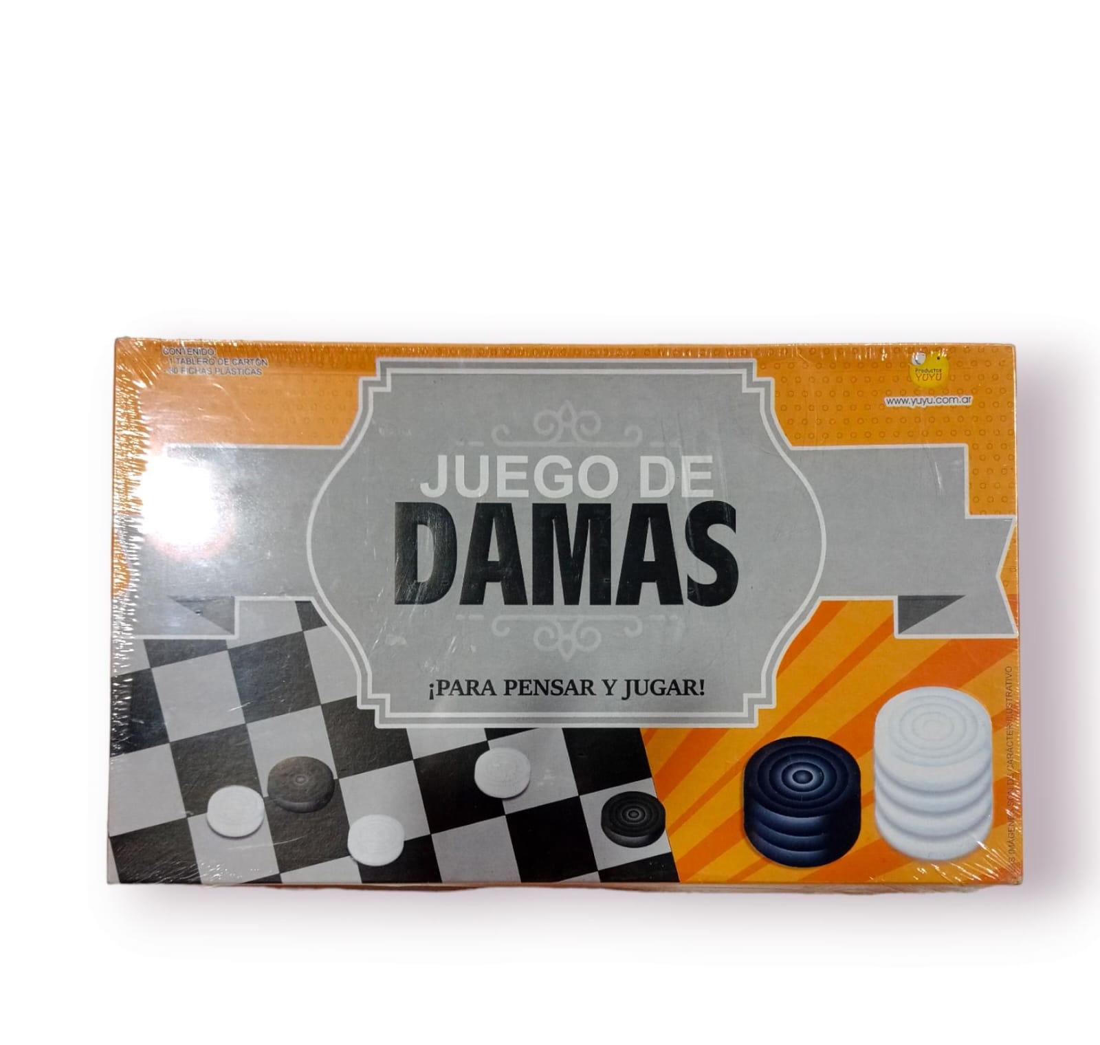 JUEGO DE DAMAS EN CAJA