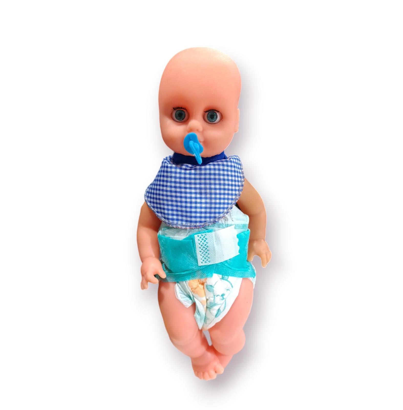 BEBE CON PAÑAL - EN BOLSA - 35CM