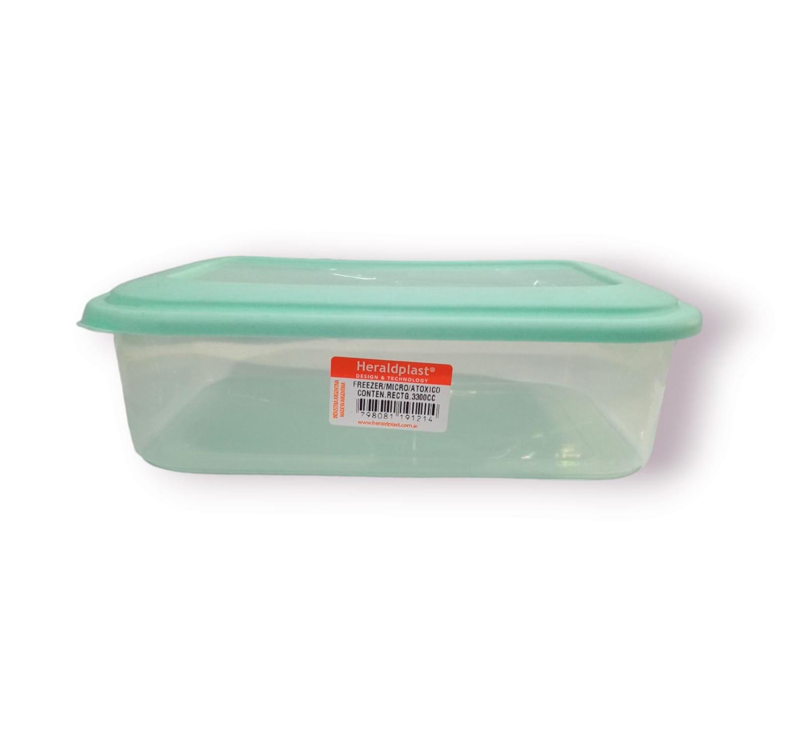 CONTENEDOR RECTANGULAR 3.3 LTS HERALDPLAST - 8X20X28CM