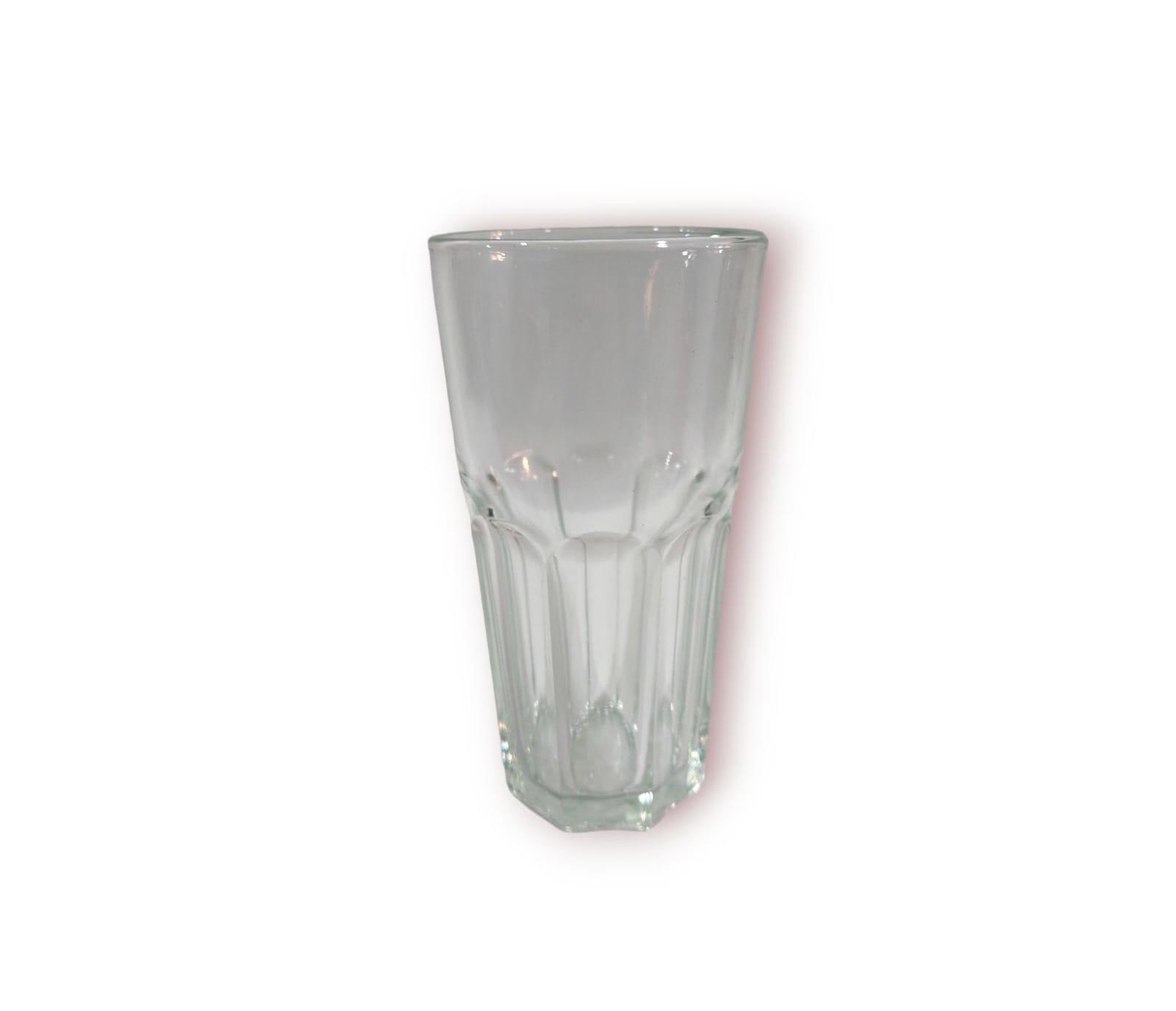 VASO FACETADO TRAGO LARGO - DURAX -330CC - 8X14CM