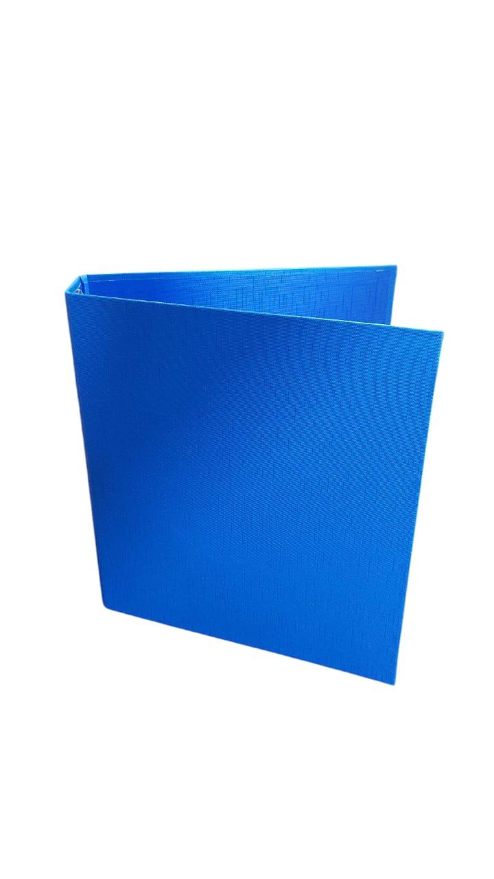 CARPETA N*3 FORRADA PLASTICA AZUL EZCO