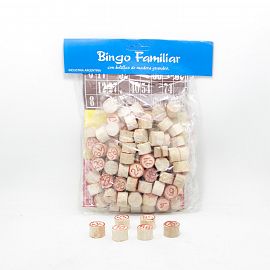 Bingo familiar x24 cartones - carton/madera -