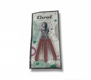 CUCHARITA CAROL X 3 UNIDADES COLOR BORDO