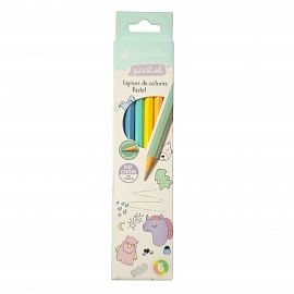 LAPICES DE COLORES PASTEL X 6 UNIDADES SKYCOLOR