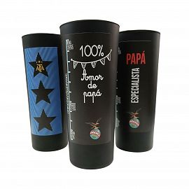  VASO VIDRIO FERNET NEGRO CON VINILO